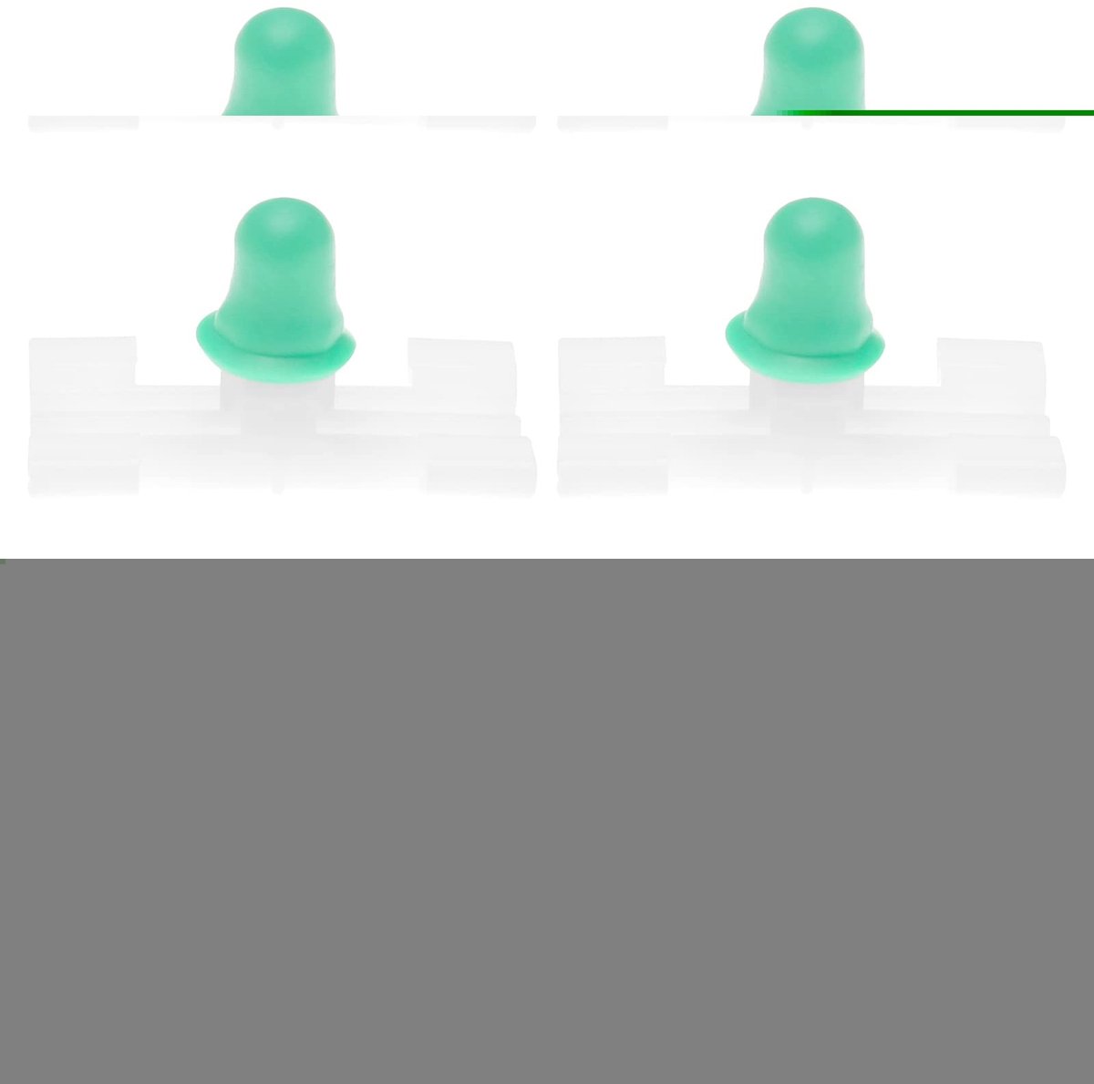 aladdien - Auto Exterieur Side Moulding Clips - Bevestigingsclips - 30 Stuks - Wit en Groen - Compatibel met 3 Serie E46 - 51138231130