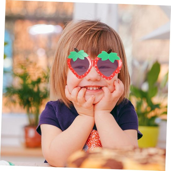 Kinder Zonnebrillen - Fruit Bril - Feest Accessoire - Unieke Vormgeving - 4 Paar - Multi van Kinder — afbeelding 3