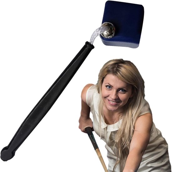 Krijthouder - Keu Chalk Houder - Biljart Accessoire - Achthoekig Design - 10 cm - Blauw — afbeelding 4