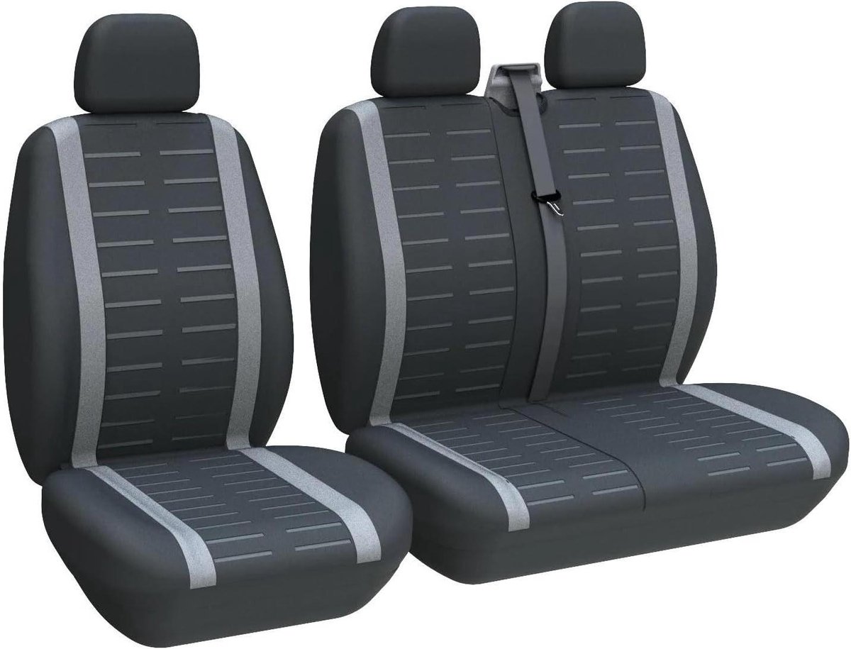 Autostoel Hoezen - Stoelbeschermers - Interieur Beschermen - Universele Pasvorm - 2+1 Set - Grijs