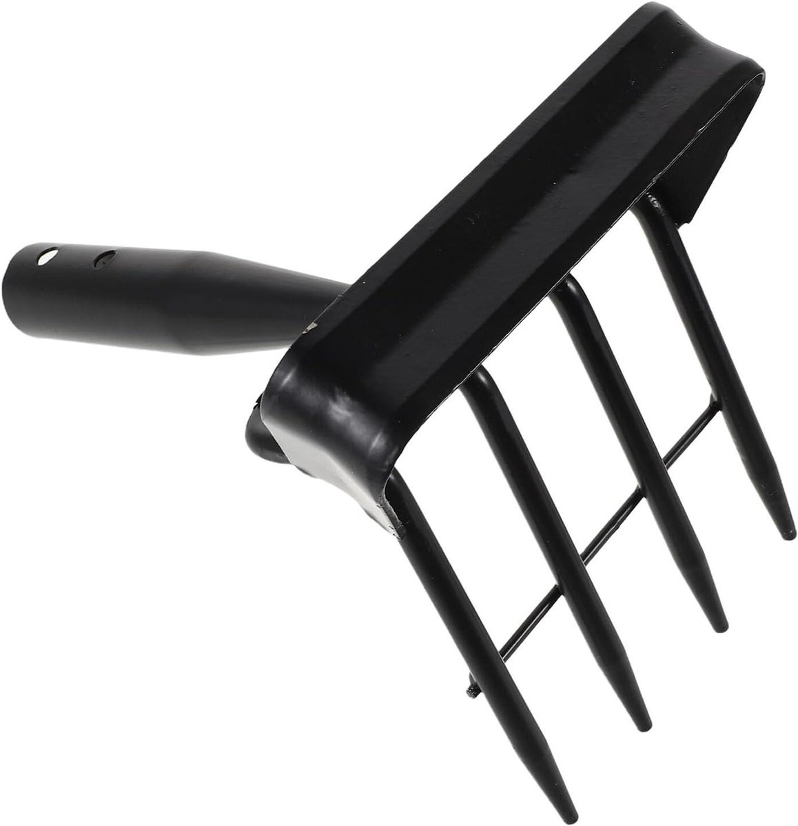 Stalen Tuinhark - Onkruid hark - Grond losmaken - Ergonomisch ontwerp - 12.5 cm - Zilver
