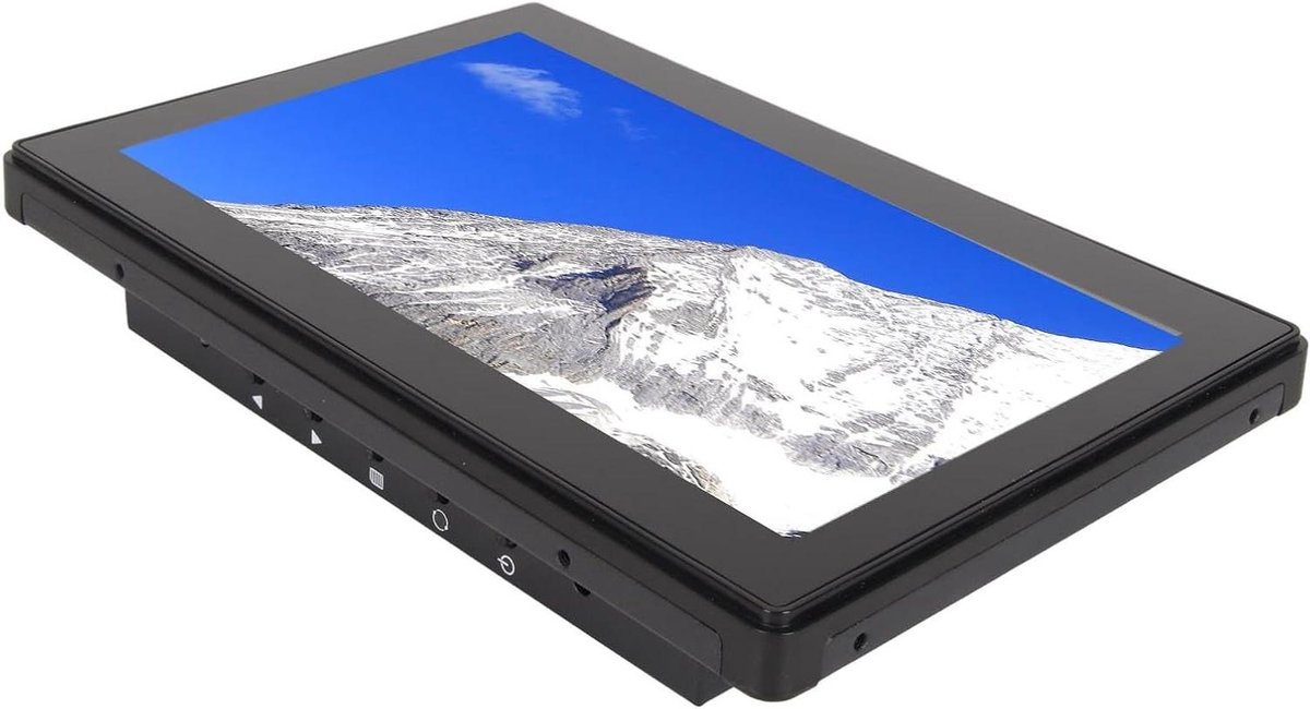 Touchscreen Monitor - IPS Display - Kassa Gebruik - IP65 Waterdicht - 8 Inch - Zwart