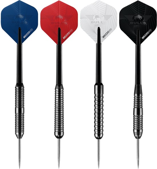Bull's Bundle of Steel Steeltip Dart Set - 4 Sets Dartpijlen 21g, 22g & 23g - Inclusief Flights en Shafts van Bull's — afbeelding 4
