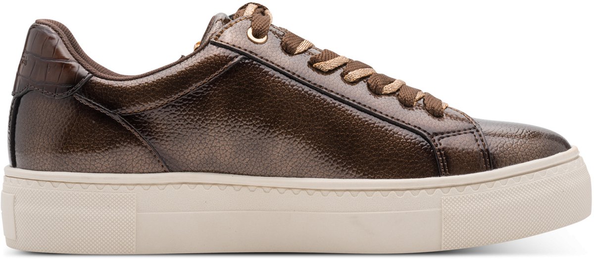 TAMARIS Essentials Dames Sneakers - BROWN PATENT
