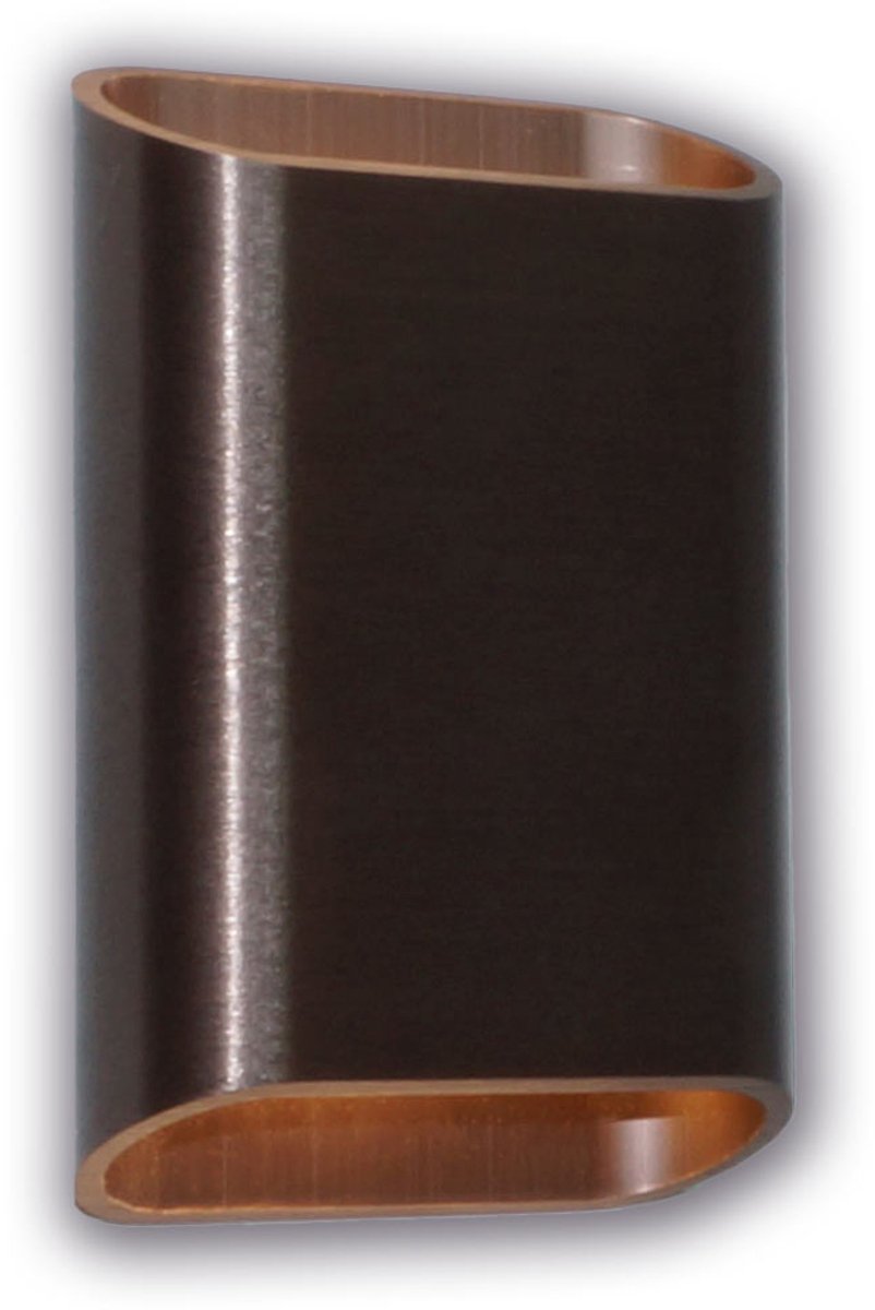Bronzen Wandlamp Diaz S Donker Brons IP54 LED