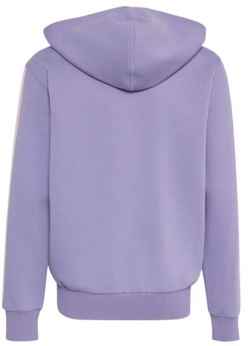 Adidas Seasonal Essentials Tiberio 3 Stripes Fleece Trainingspak 7-8 Years Kinderen Paars
