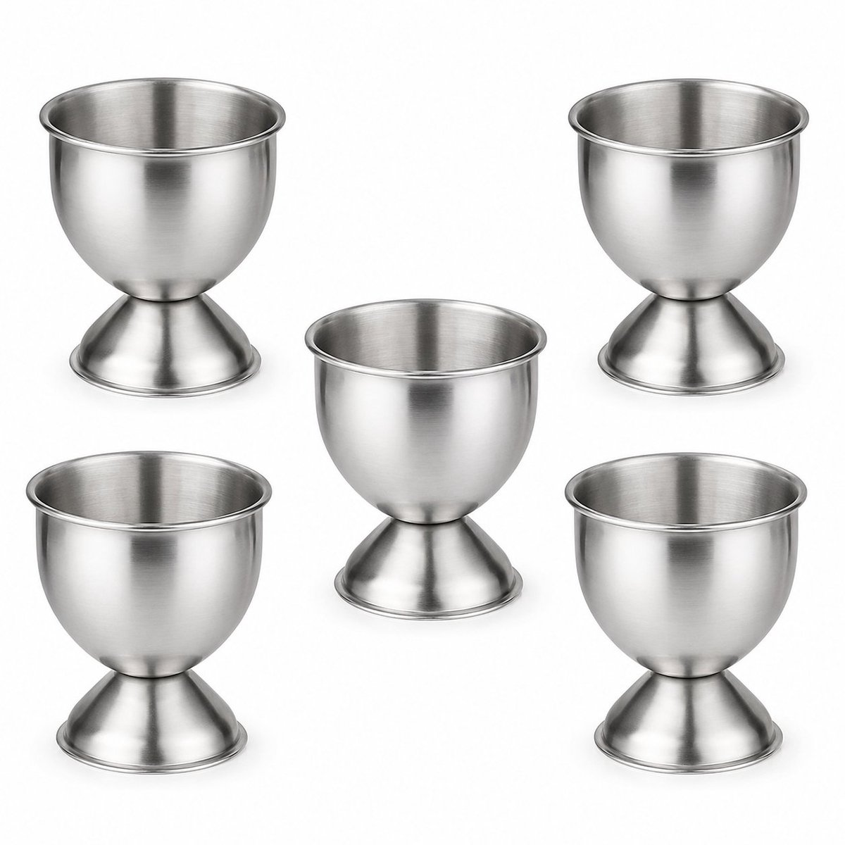 My Green Deal - RVS Eierdopjes Set – 5 stuks