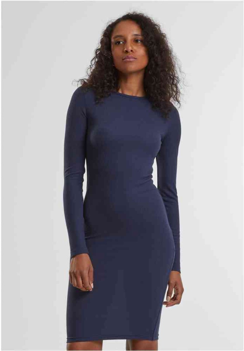 Urban Classics Rib Kokerjurk 5XL Donkerblauw