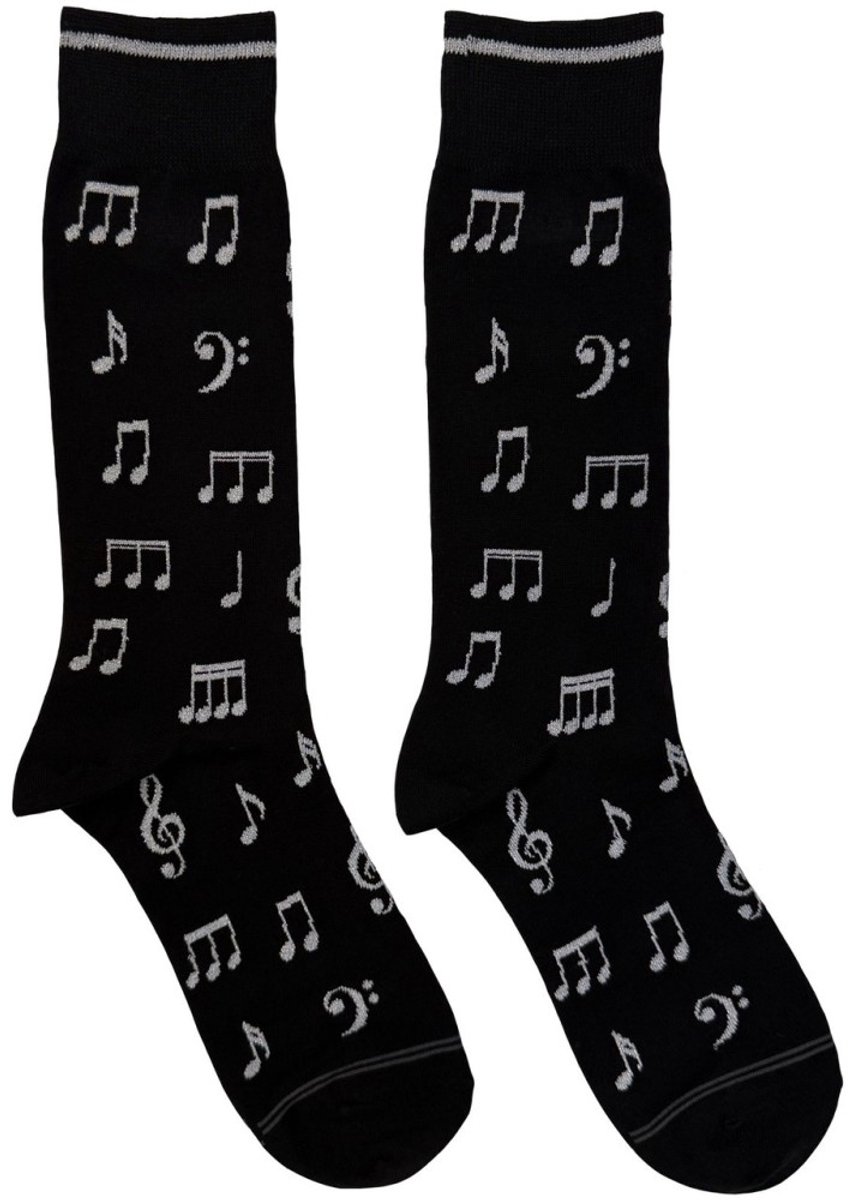 - Musical Notes Sokken - Zwart