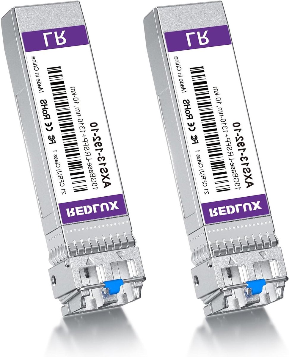 SFP+ Netwerkmodule - Glasvezel Module - Netwerk Verbindingen - Multimode 300m - 2 stuks - N.v.t.