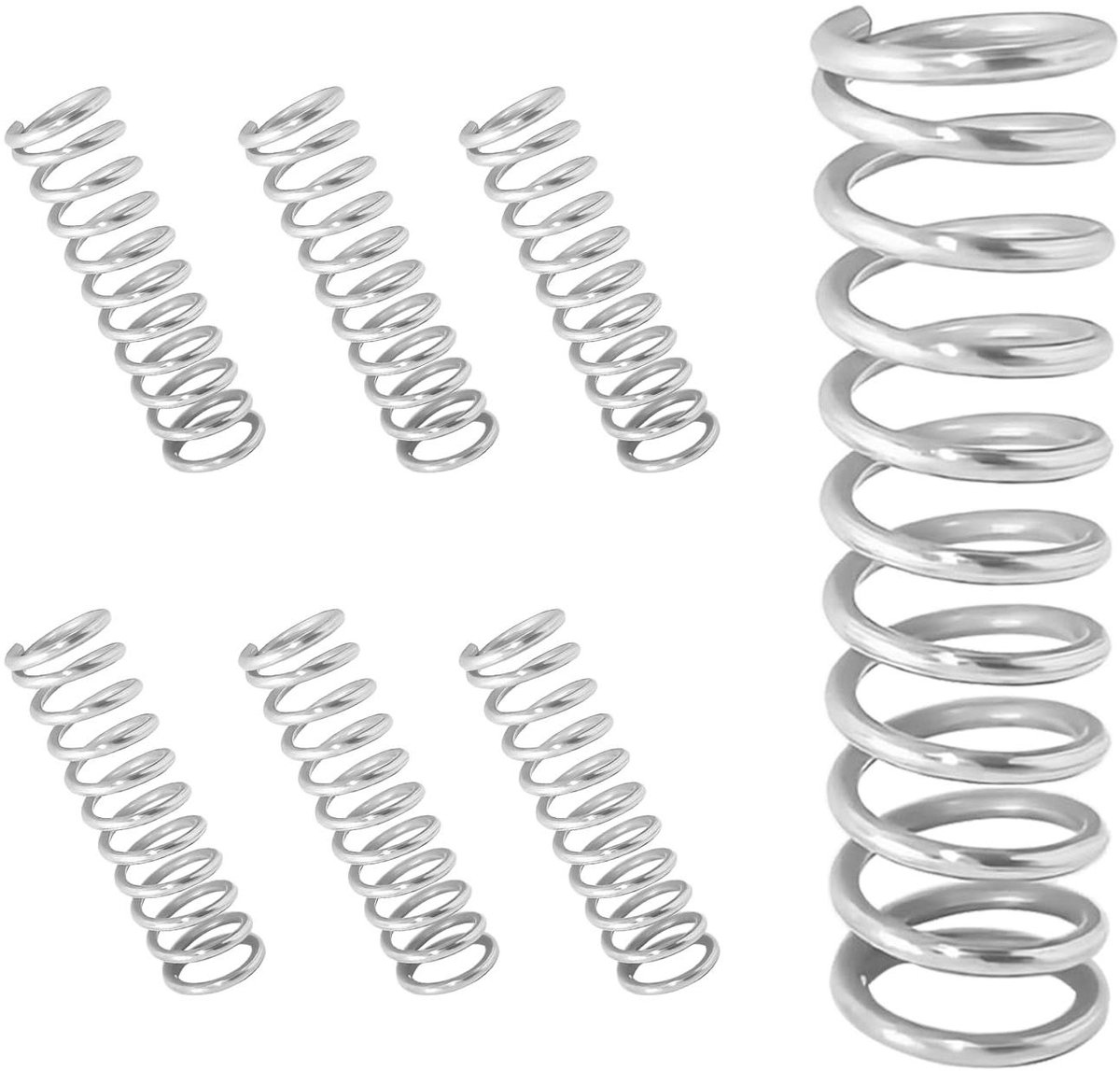 Compressieveer Roestvrij Staal - Metalen Veer Reparatie - Onderdelen Vervangen - Hoge Elasticiteit - 1.2 x 9 x 40 mm