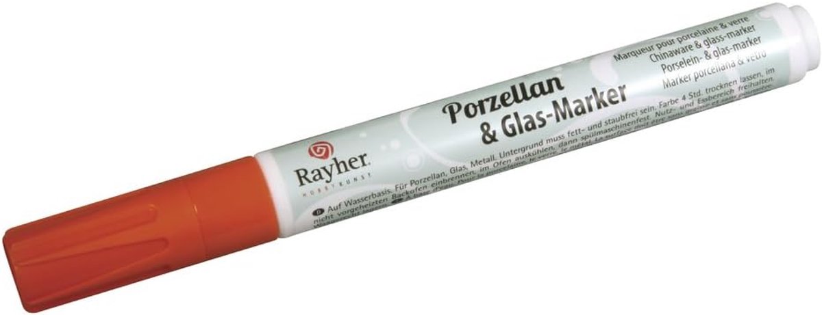 Porselein Glas Marker - Keramiek Stift - Decoreren Keramiek - Watergedragen Inkt - 1-2 mm - Azuurblauw