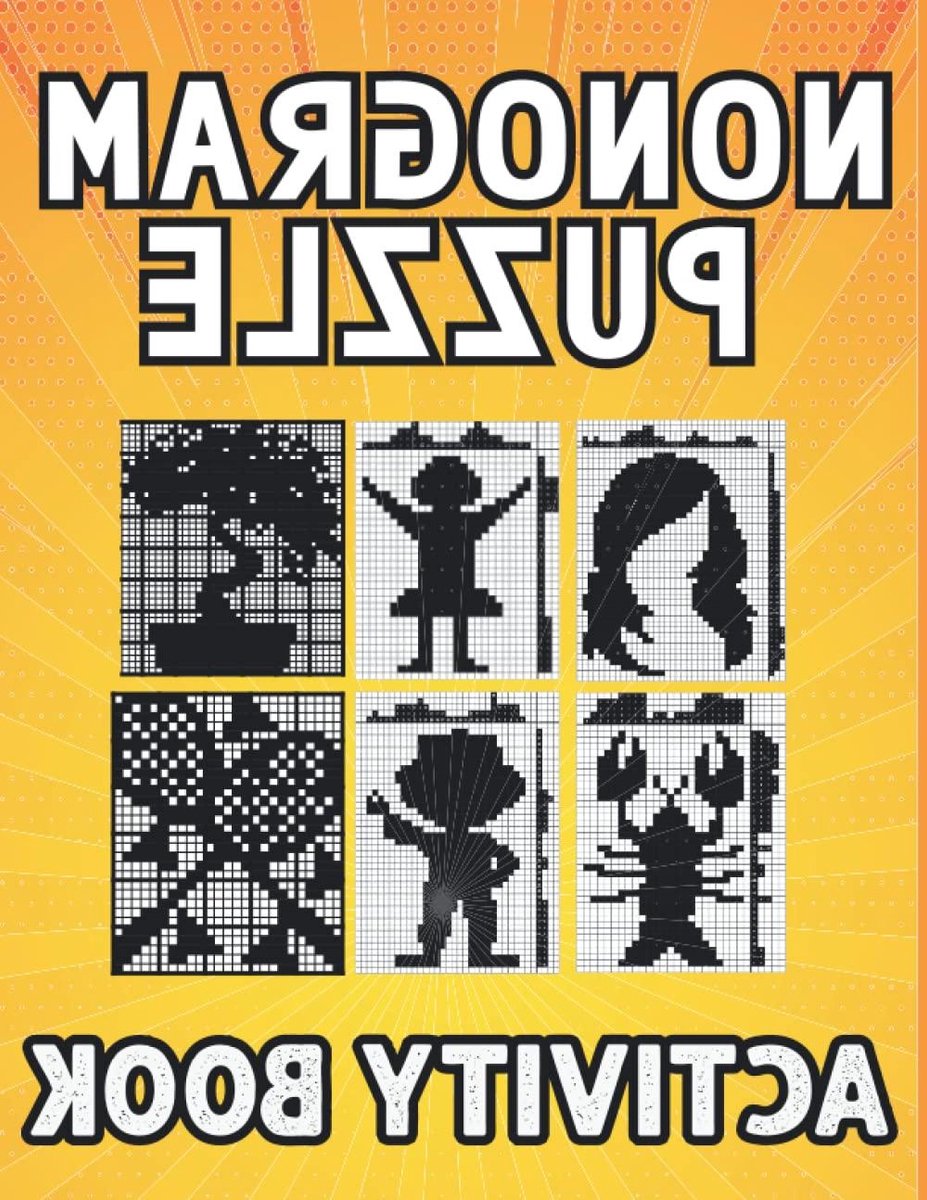 Nonogram Puzzelboek - Hanjie Picross Griddlers - Hersenen Trainen - Pixel Art Ontdekken - 120 Paginas - Wit