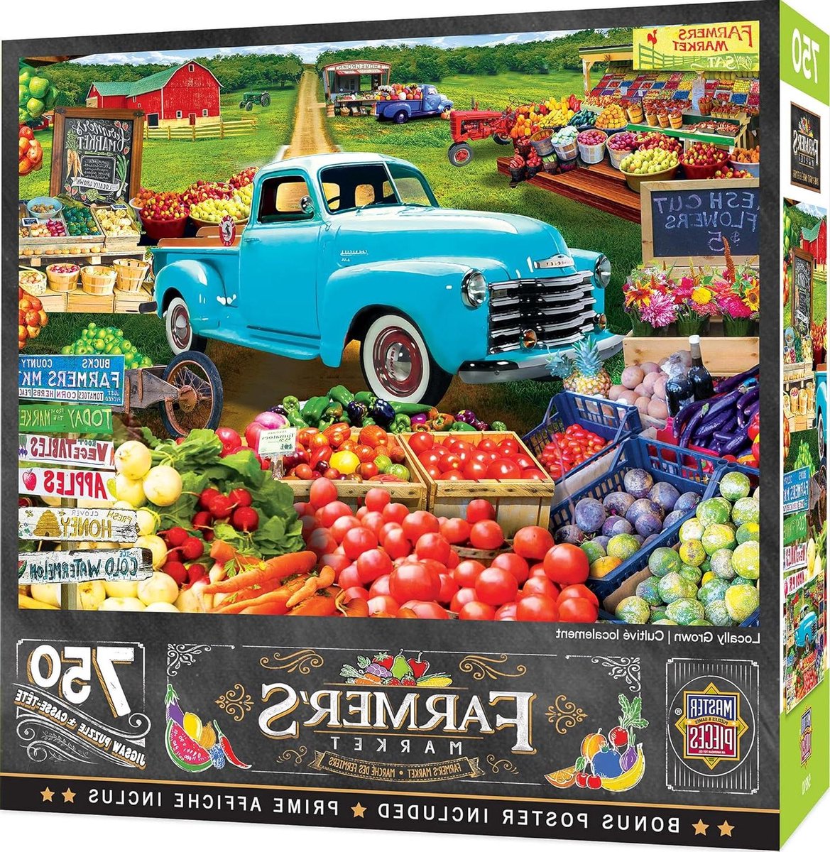 Legpuzzel 750 stukjes - Puzzelspel Legpuzzel - Ontspannend Tijdverdrijf - Gedetailleerd Landschap - 45 x 61 cm - Multicolor
