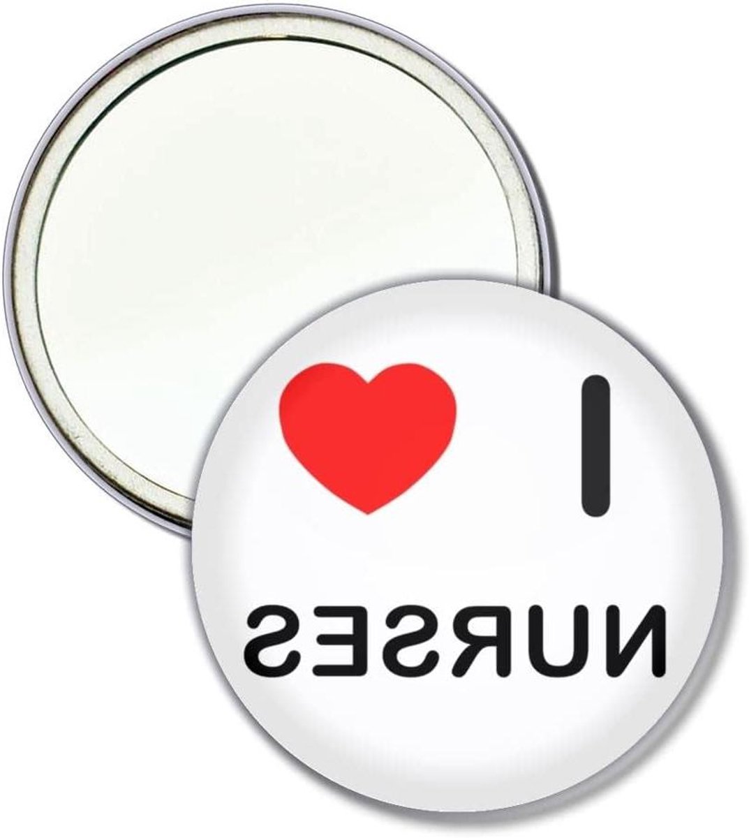 Compacte Spiegel - Zakspiegel Make-up - Make-up controleren - Enkelzijdig ontwerp - 55 millimeter - Zilver