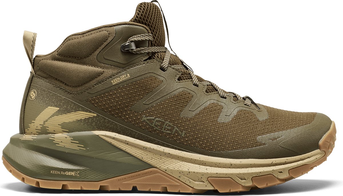 Keen Targhee Apex Mid Heren Wandelschoenen Dark Groen