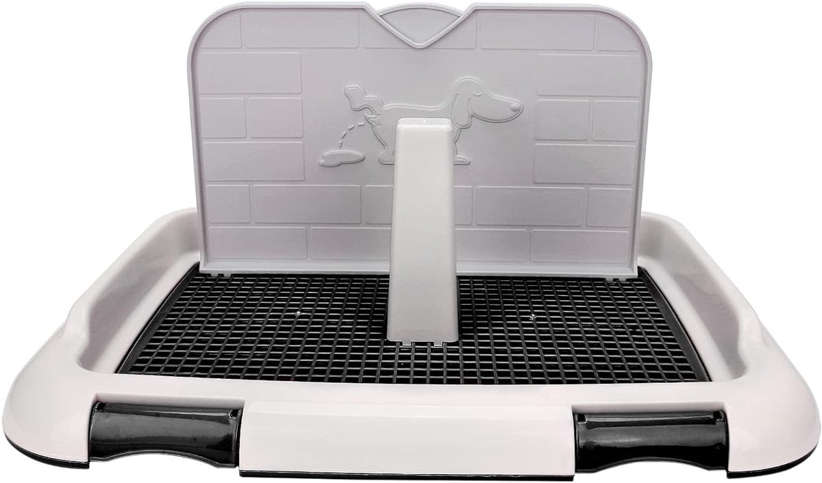 Indoor Honden Toilet met Afneembaar Net voor Kleine Mannen Honden - Ideaal voor Zindelijkheidstraining en Huisgebruik