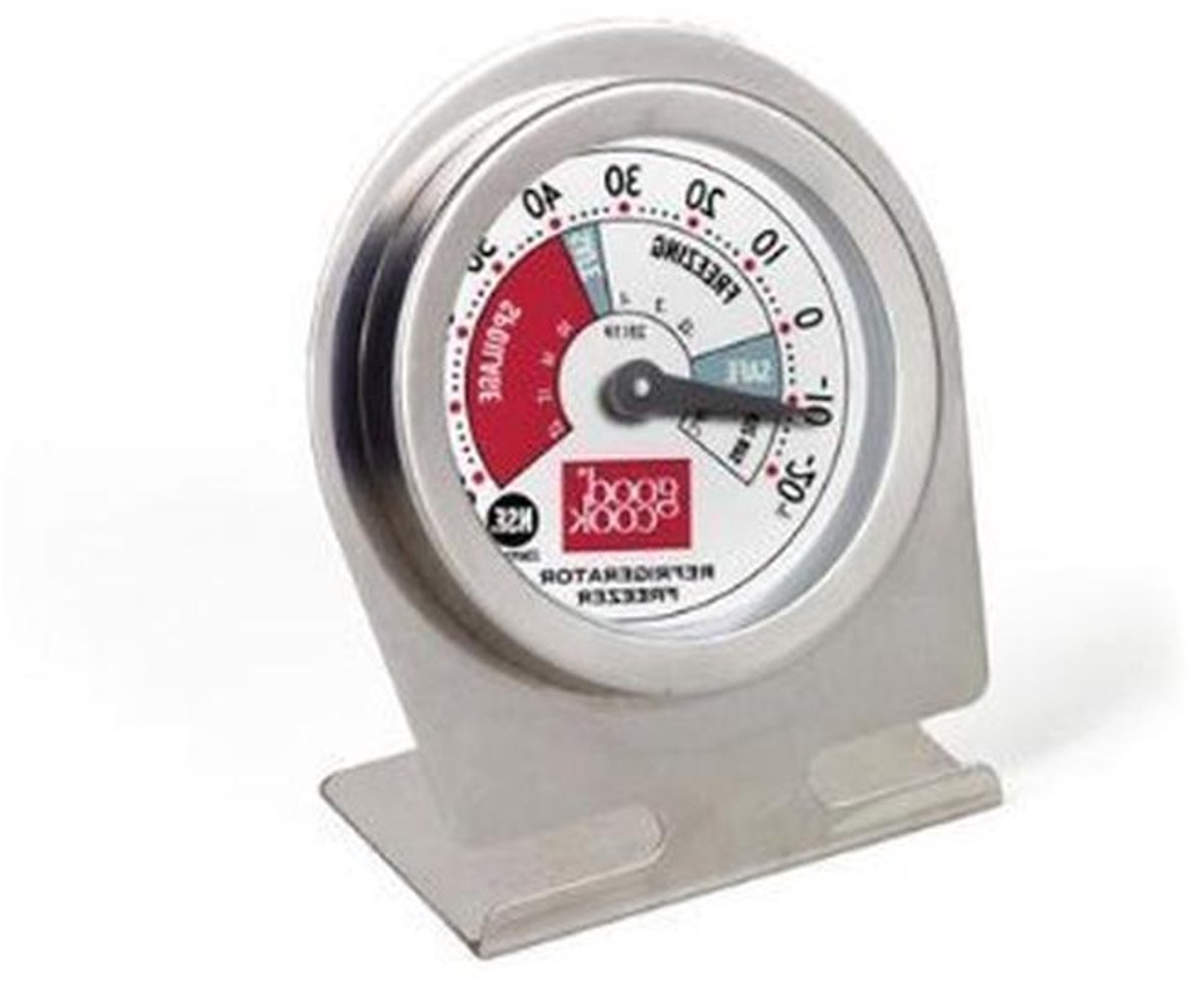 Koelkast Thermometer - Vriezer Meter - Voedsel Kwaliteit Bewaken - NSF Gecertificeerd - 2 Stuks - Zilver