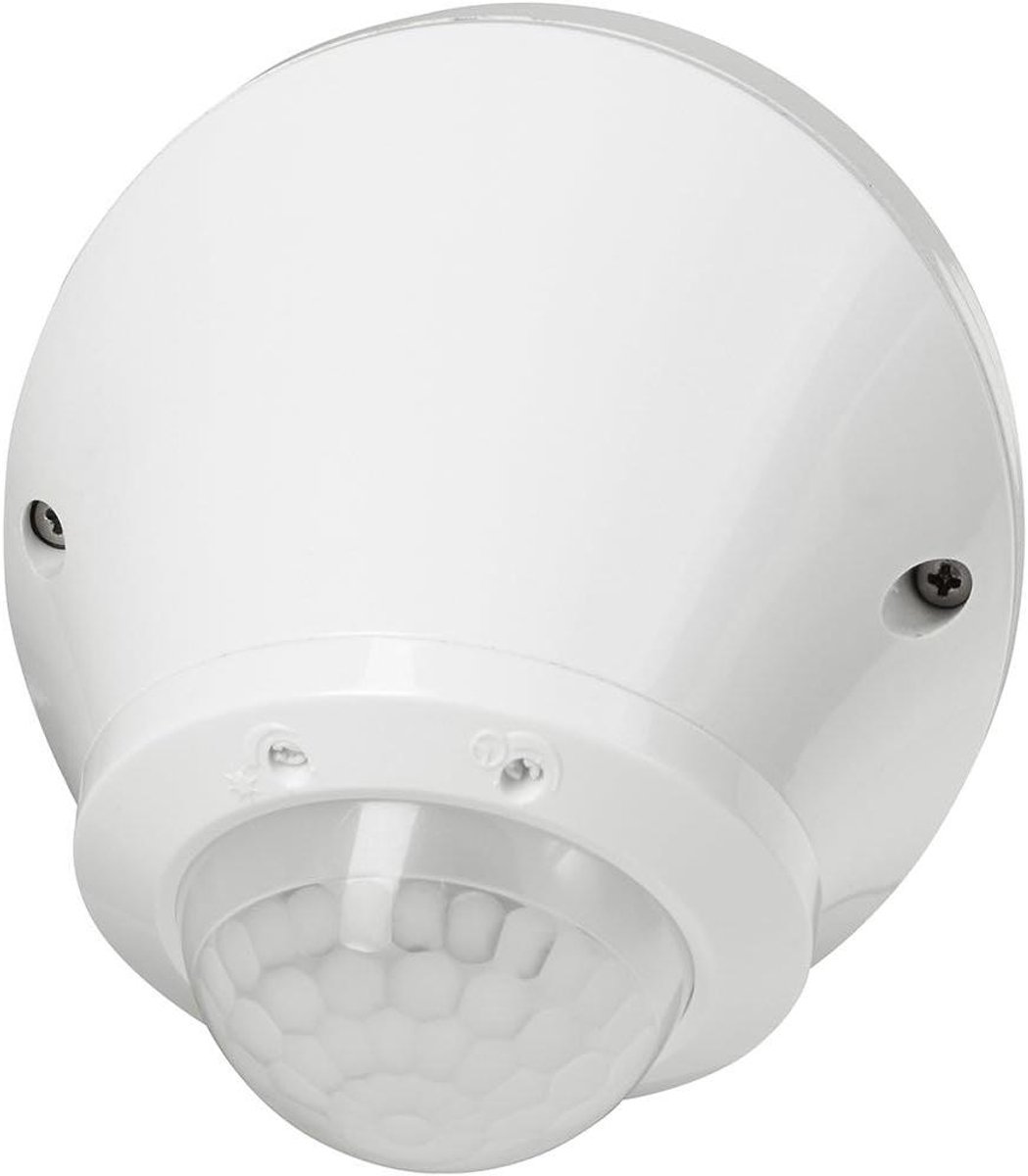 PIR Bewegingssensor voor Plafondmontage, 360° Detectie, 8m Bereik, 220V, Wit