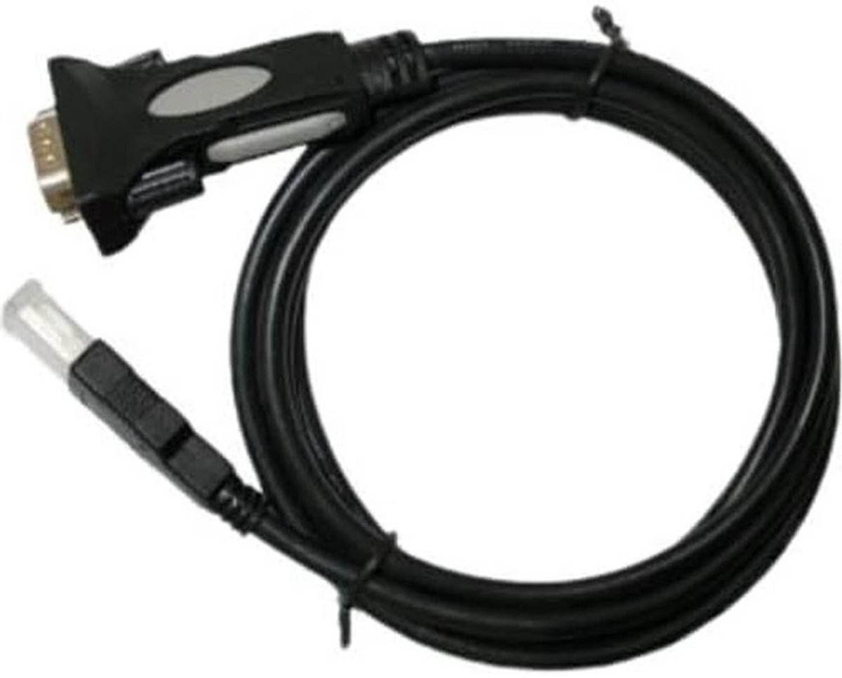 USB naar Seriële Adapter - RS232 Kabel - Apparaten Verbinden - FTDI Chipset - 180 m - Zwart