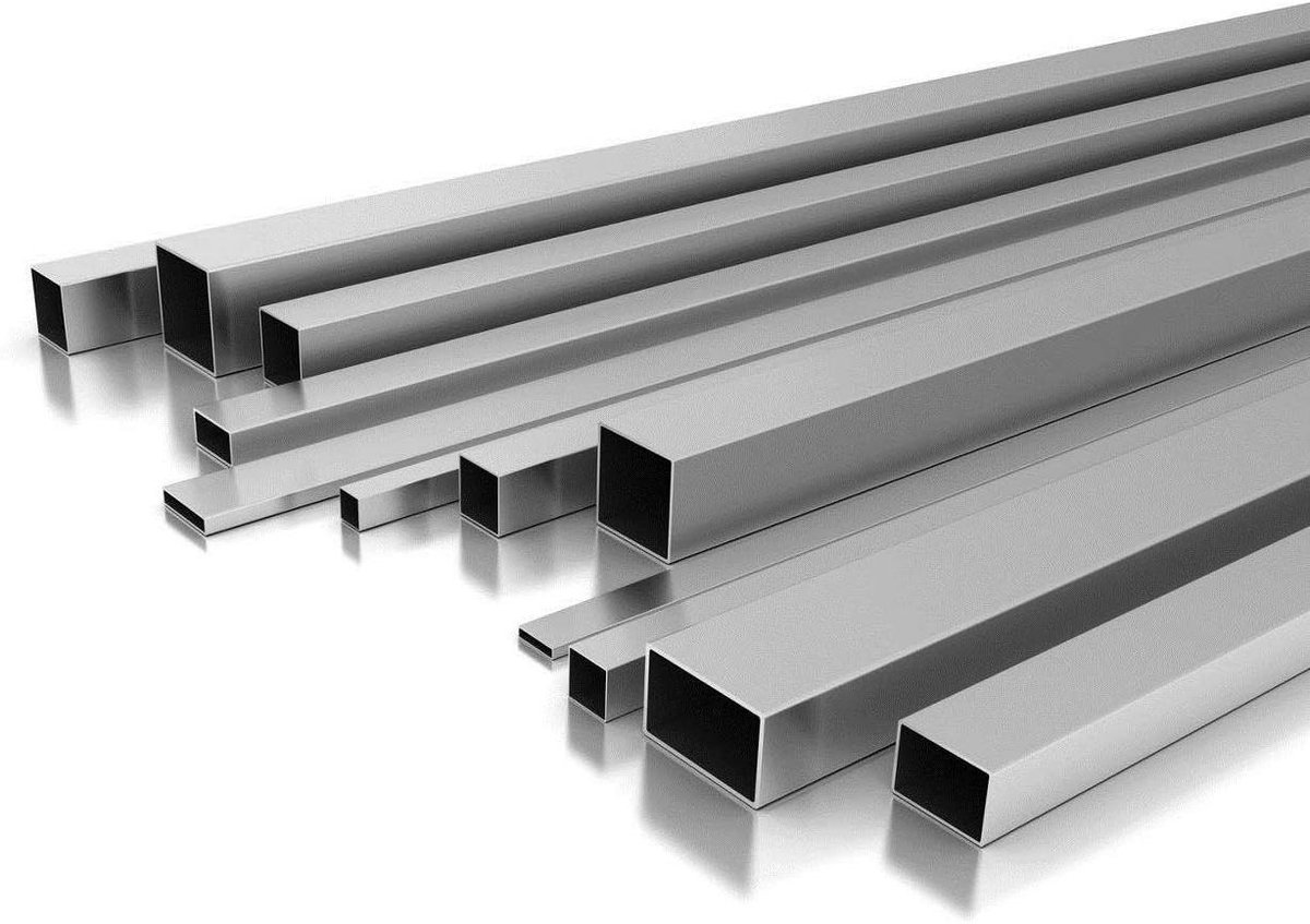 Aluminium vierkante buis - Aluminium profiel hol - Constructie bouwen - Mill-afwerking - 40x40x3 mm 1.5m - Aluminium