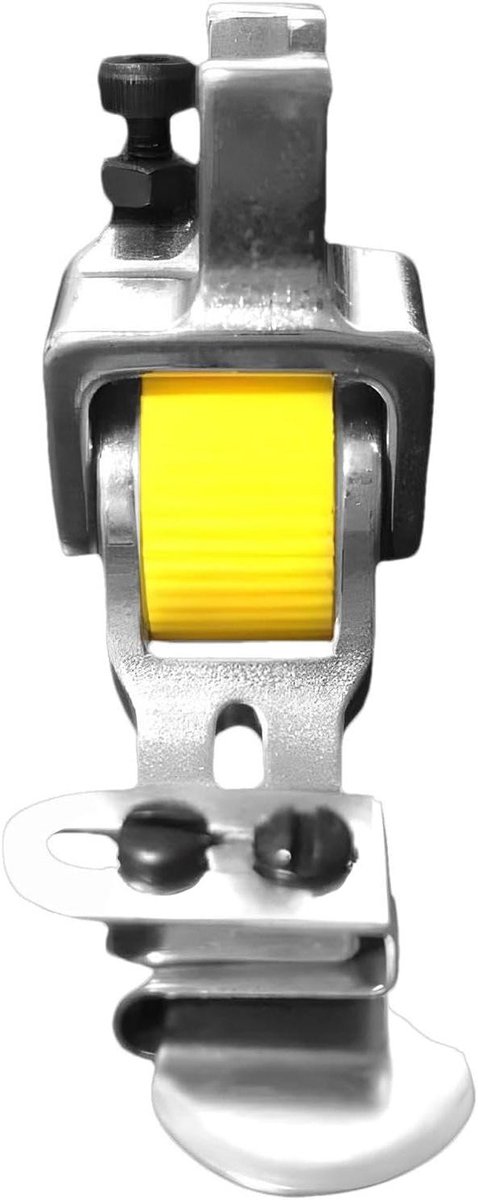 Naaimachine naaivoet - Rolpersvoet zoom - Precisie zomen naaien - Verstelbare rol - 6 mm vouw - Geel