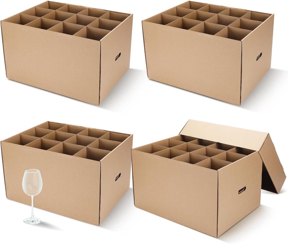 Verhuisdozen Keuken - Verhuisdozen met vakken - Keuken verhuizen - Met 12 interne compartimenten