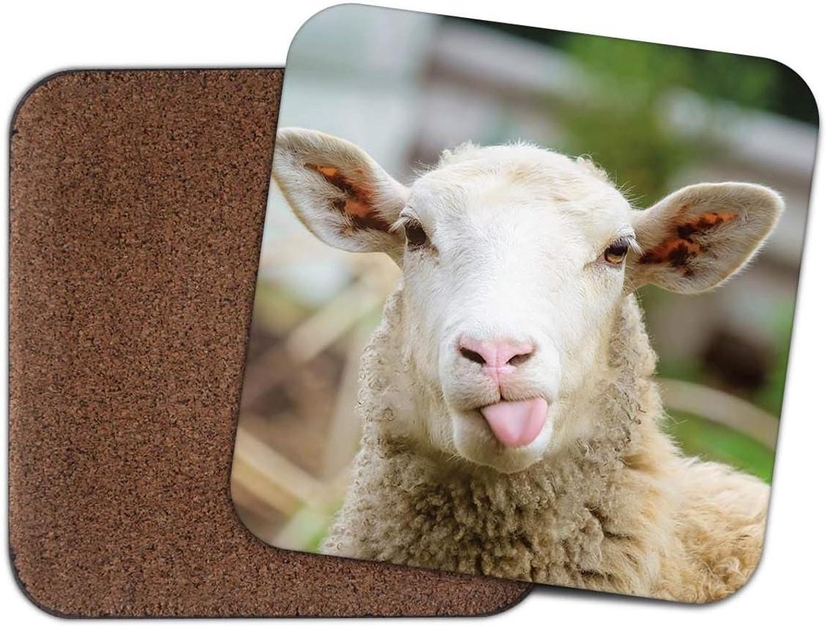 Drank Coaster - Onderzetter Mok - Tafel Beschermen - Anti-slip Kurk - 9.5cm x 9.5cm - Multicolor