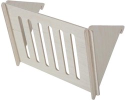 Hooi standaard - Ratelier voerbak - Paarden voeren - Houten constructie - 21 x 12 x 14 cm - Meerkleurig