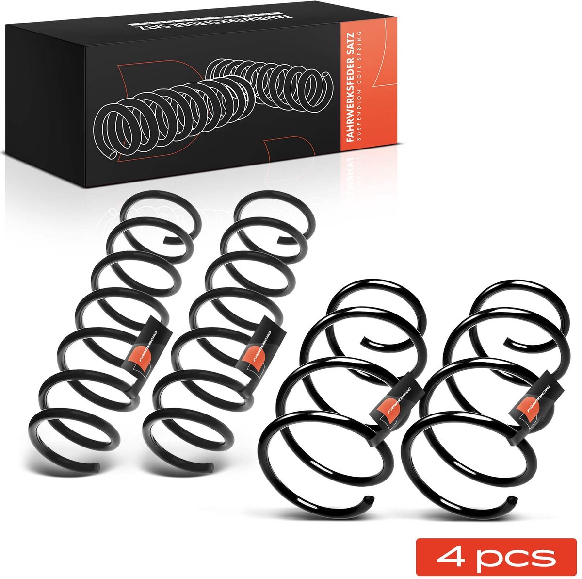 Frankberg 4x Veer Vooras Achteras voor BMW 5er E60