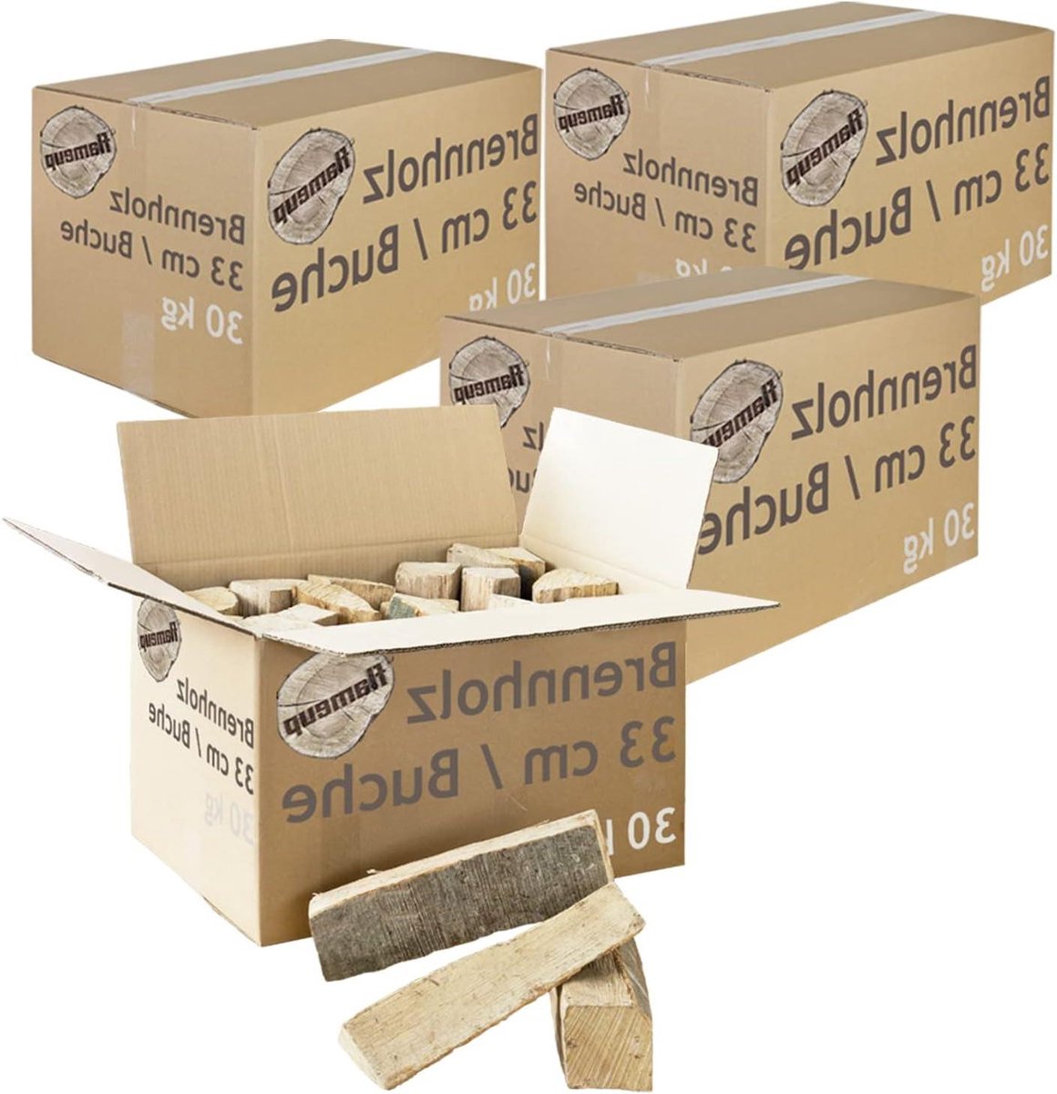 Brandhout Beukenhout - Haardhout Houtblokken - Open Haard Stoken - Gekloofd en Gedroogd - 120 kg - Niet gespecificeerd