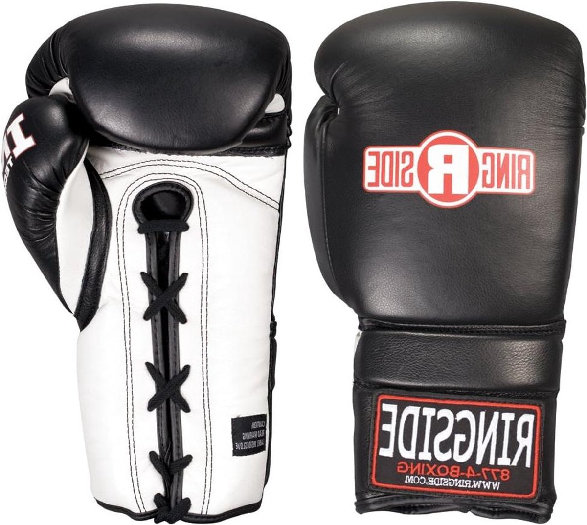 Bokshandschoenen - Sparringhandschoenen Vechthandschoenen - Trainen en Sparren - IMF Tech Vulling - 14 Ounce - Zwart