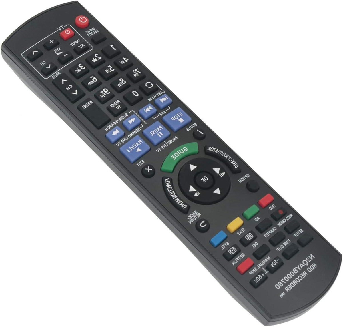 Afstandsbediening - Afstandsbediening Vervanger - TV Bediening - Geen Installatie Nodig - 16 cm - Zwart