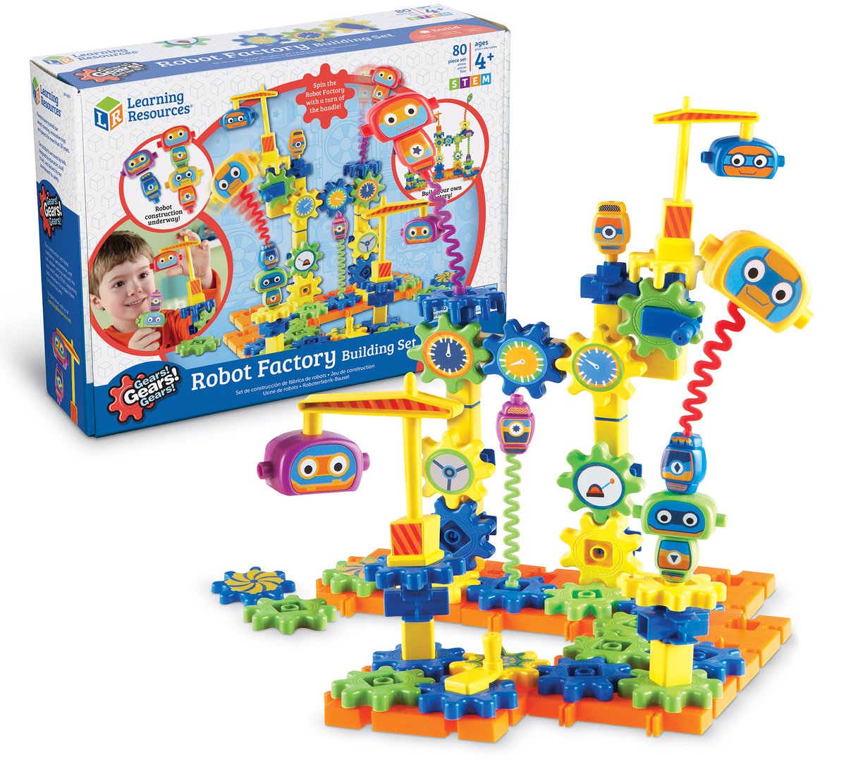 Learning Resources Gears Gears Gears!® Robot Factory Building Set - 3+