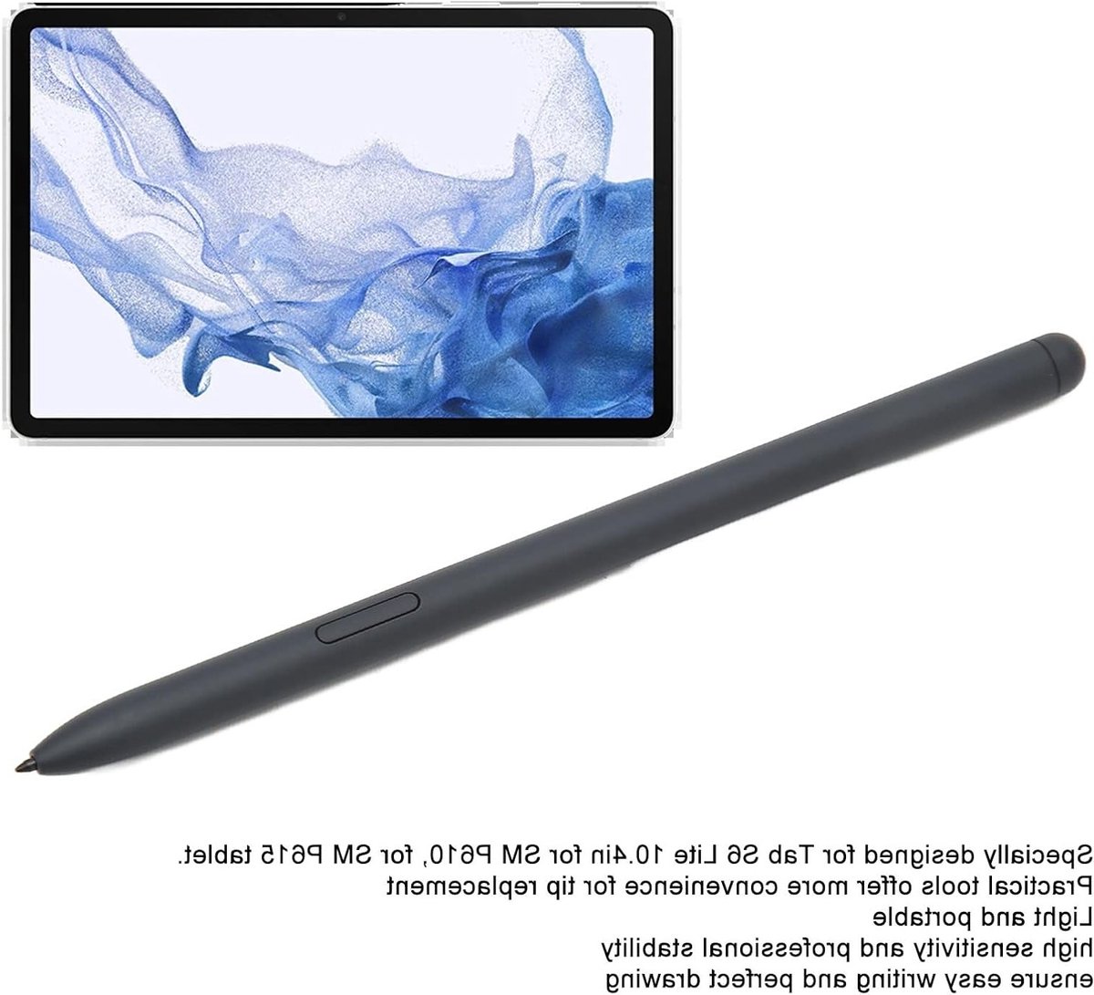 Hoge Precisie Stylus Pen Vervanging voor Tab S6 Lite met 5 Tips, Geschikt voor SM P610 en P615 Tablets (Zwart)