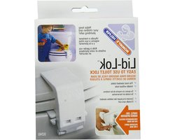 Toiletbril Lid-Lok - Toiletdeksel Beveiliger - Kinderen Beveiligen - Eenvoudige Bediening - Set van 2 - Wit