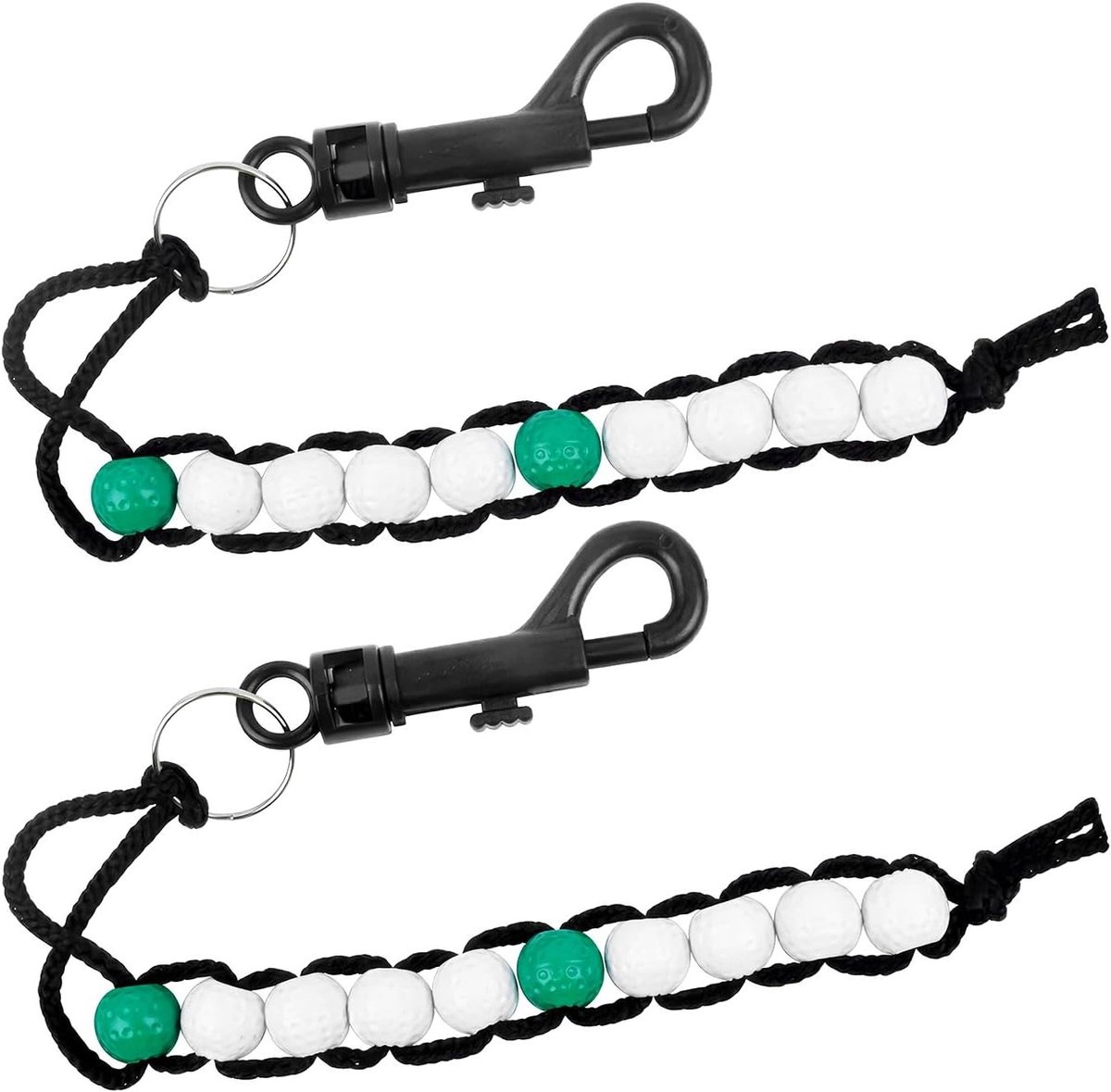 Set van 2 Golf Score Counters met Klem - Ideaal voor Outdoor Golf Spellen, Bead Counters en Golf Accessoires