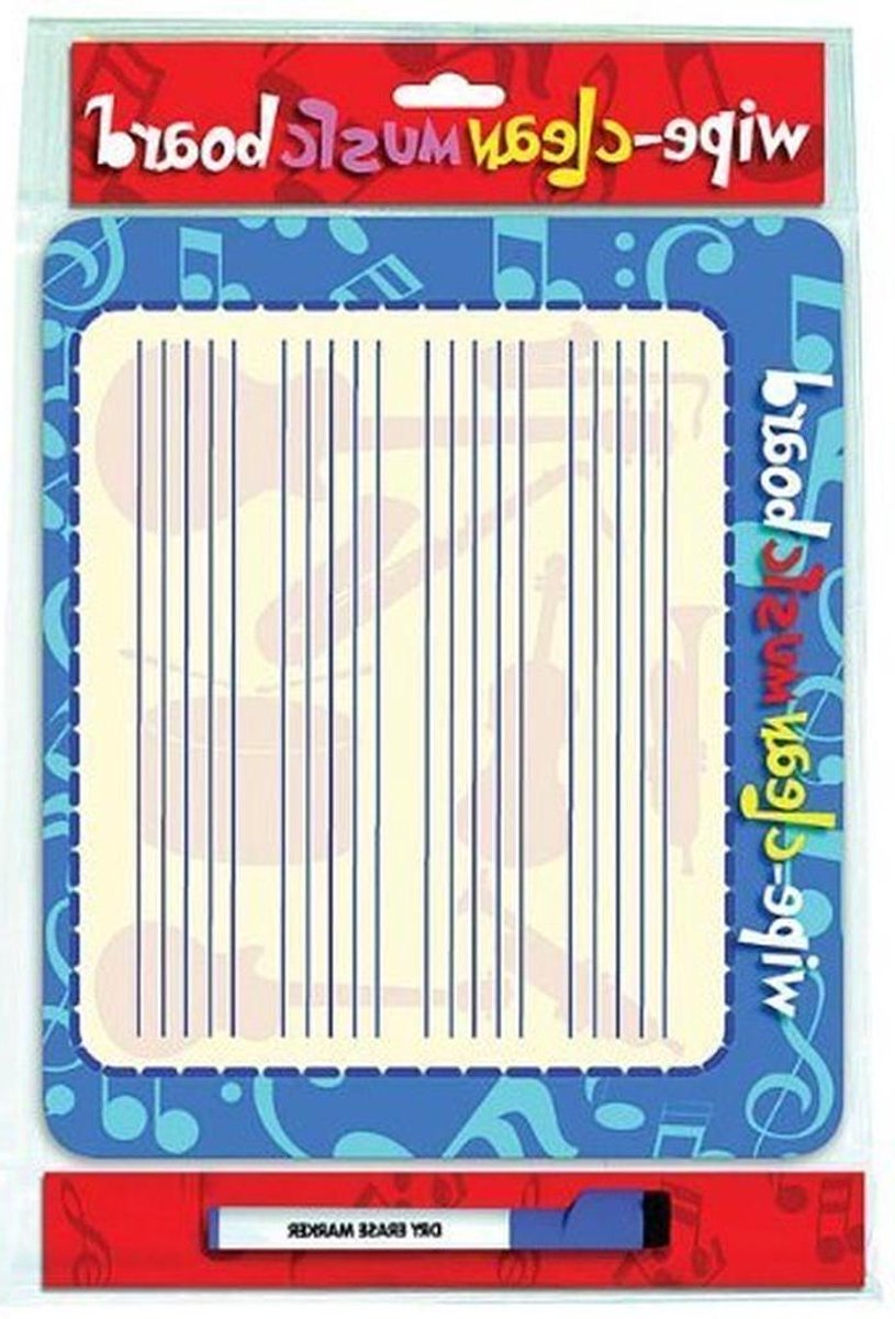 Muziek Notatiebord - Wipe Clean Board - Muziek Leren - Landschap Editie - Paperback - Wit