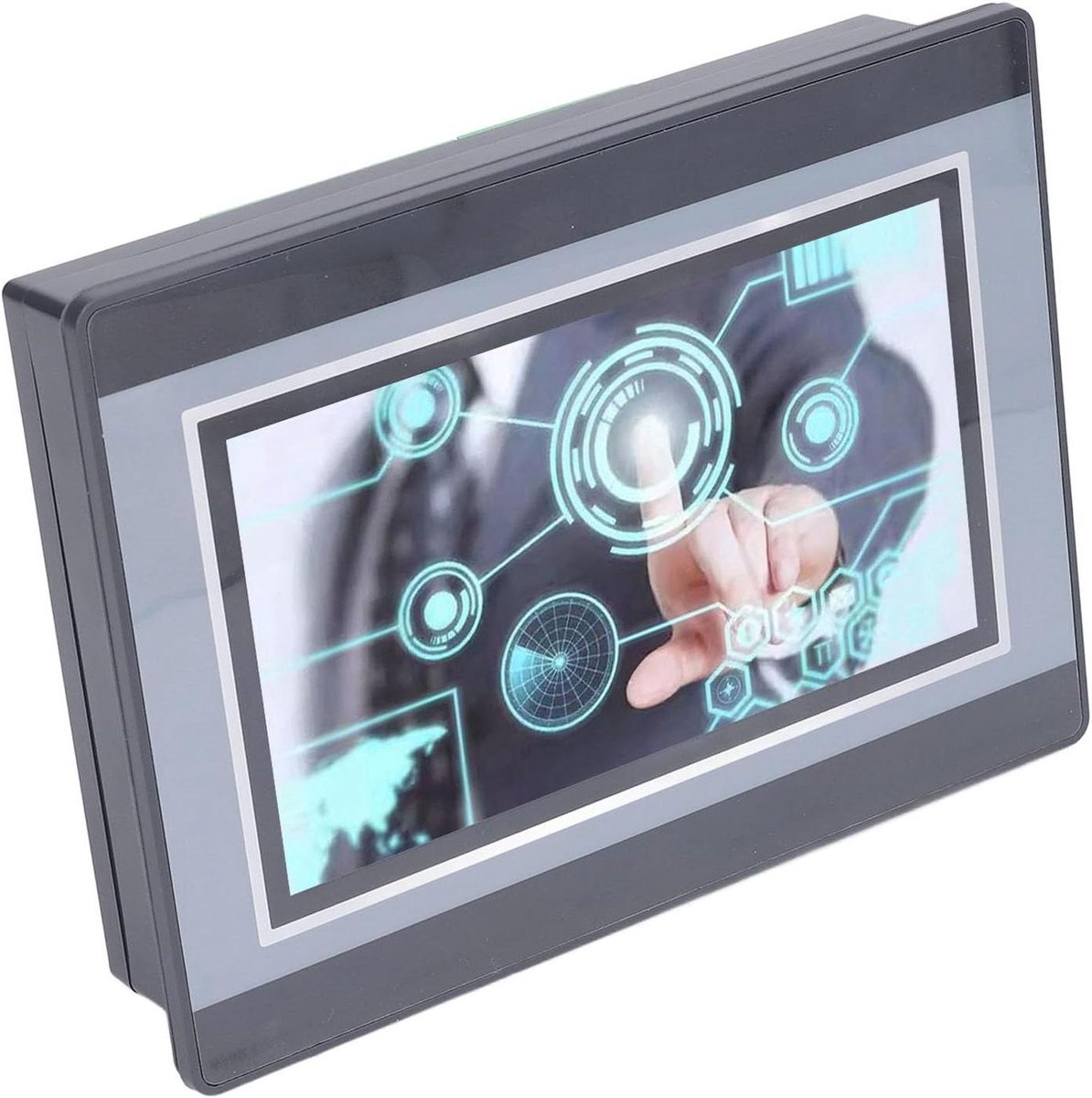 Industriële HMI PLC - Touchscreen Monitor - Procesbesturing Automatisering - Alles-in-één Ontwerp - 7 Inch Scherm - Zwart