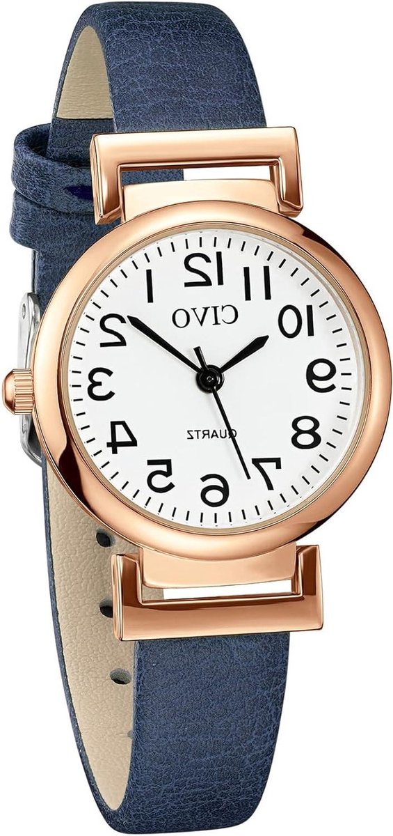 Dames Horloge - Klassiek Armbandhorloge - Tijdweergave Dagelijks - Waterbestendig Ontwerp - 27 x 8 cm - Bruin