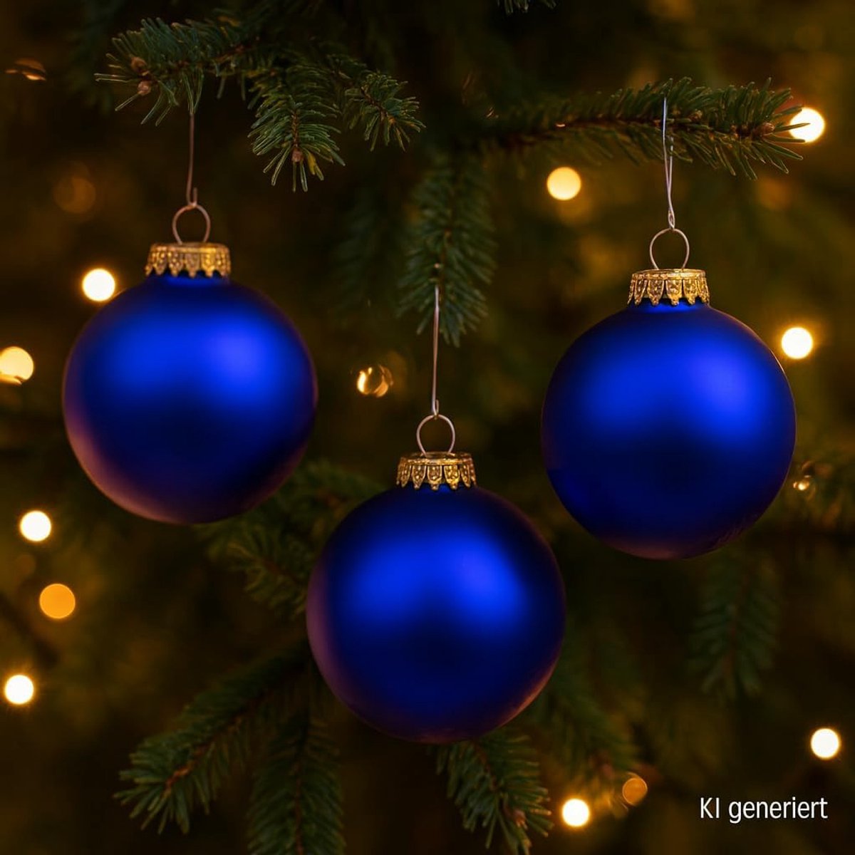 Kerstballen Set - Blauwe Ballen - Kerstboom Versieren - Mat Satijn Afwerking - 8 cm - Koningsblauw – foto 6