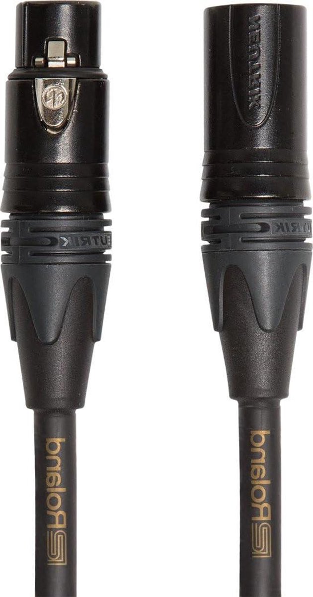 Microfoon Kabel - XLR Kabel - Muziek Opnemen - Quad Opbouw - 1 Meter - Goud