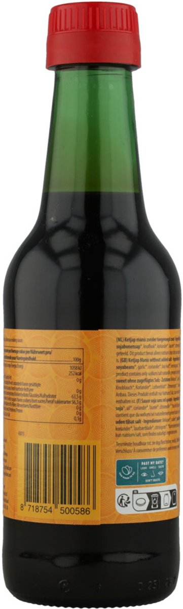 Yakso Ketjap Manis Zonder Zout - 250 ml