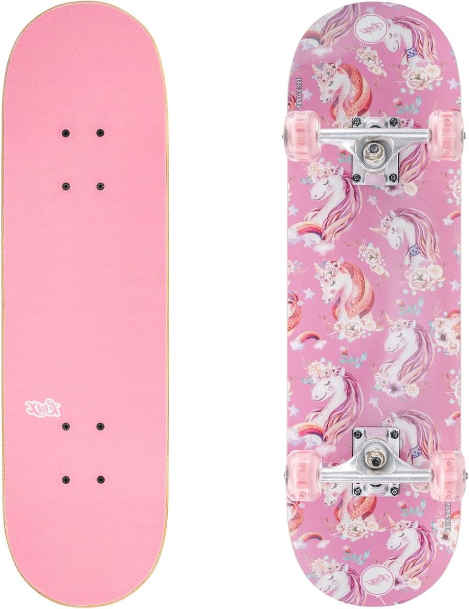 Cruiser Skateboard Mini Cruiser Board Stad Cruisen 7-laags Esdoorn Dek 27 Inch LED