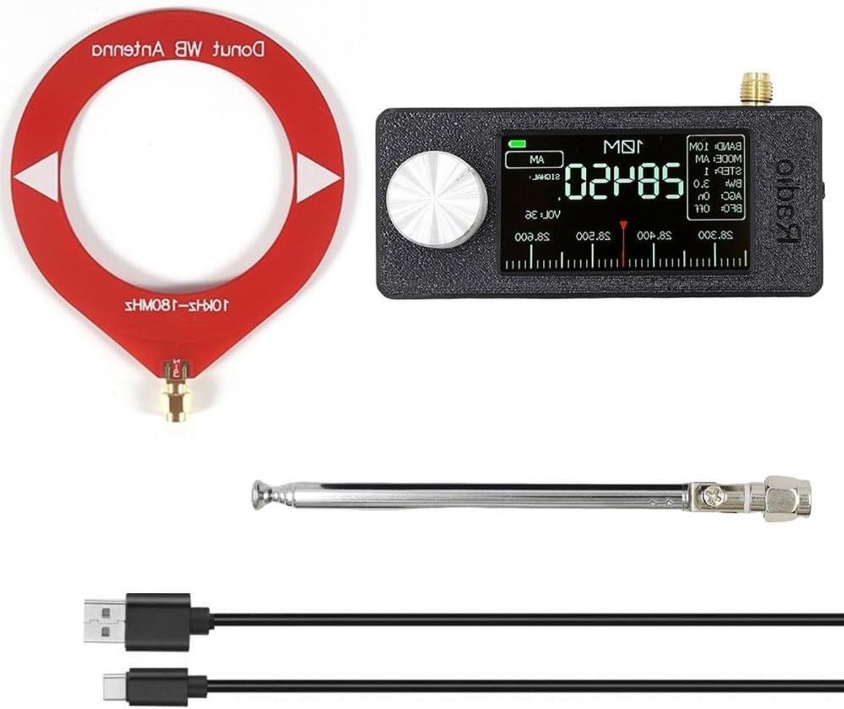 Zakradio SI4732 - Draagbare Radio DAB - Luisteren naar Uitzendingen - Volledige Bandbreedte Ondersteuning - 1.9 inch IPS Scherm - Rood