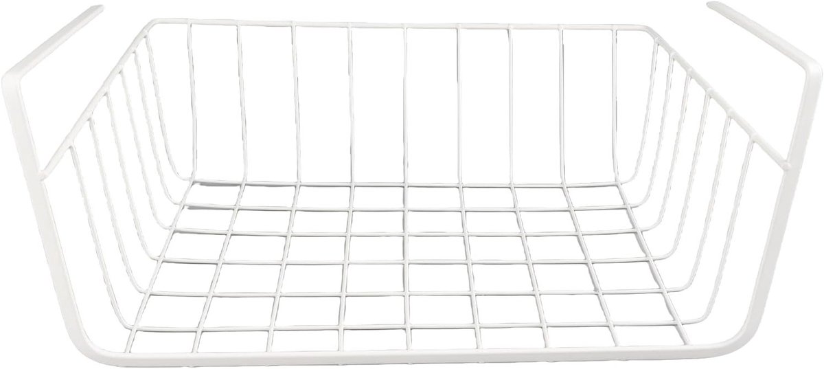 Multifunctionele Onderste Plank Opbergmand van Volledig Metaal, Ideaal voor Kantoor, Boekenplank en Desk Organization
