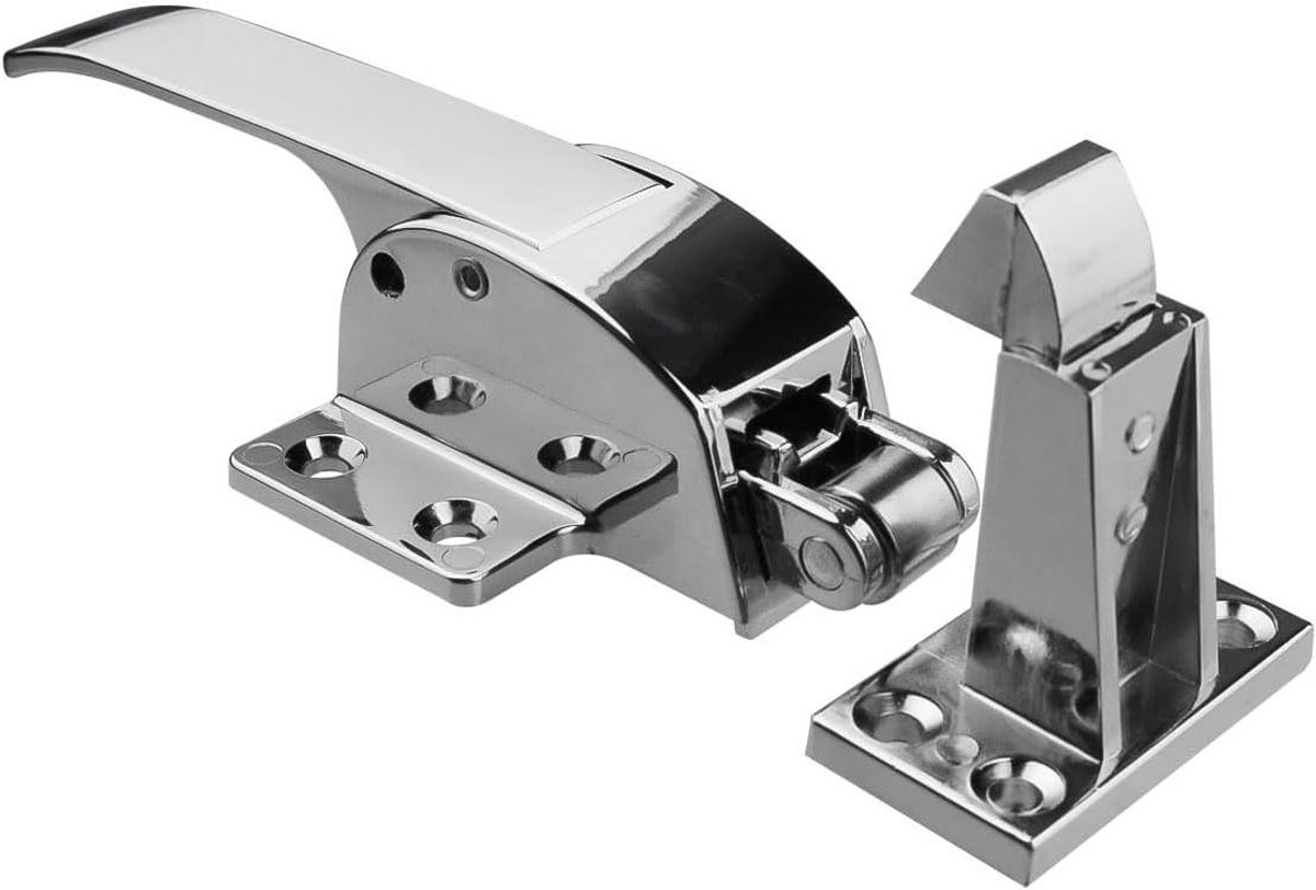 Vriezer Deurhendel - Koelkast Handgreep - Koelkast Reparatie - Verstelbare Hoogte - 42-49mm - Zilver
