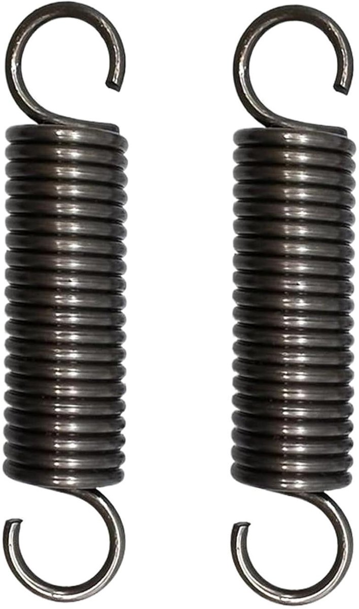 Dubbele Haken Spanveren - Trekveren Spiraalveren - Mechanische Toepassingen - Hoogwaardig Verenstaal - 2.5 x 18 x 280 mm