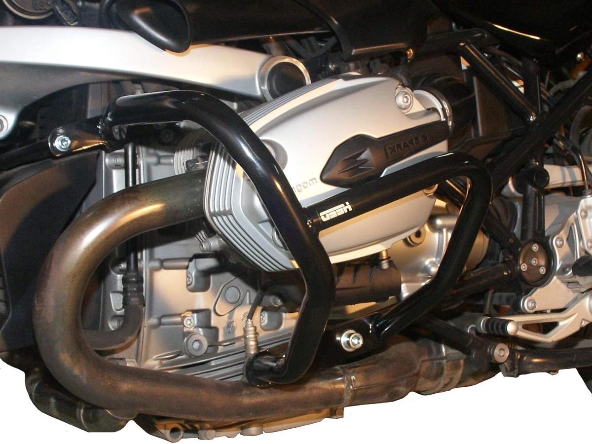 Motor valbeugels - Beschermbeugels motor - Motor beschermen - Gepoedercoat staal - Voor R 1200 R - Zwart