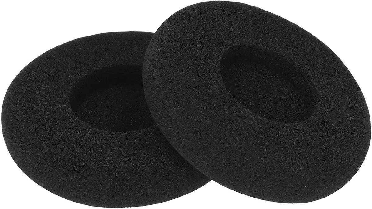 Vervangende Oorkussens voor SR60, SR80, SR225, M1 en M2 Hoofdtelefoons, Zacht Kunstleer en Geheugenfoam, Comfortabele Hoofdtelefoonaccessoires (Zwart)